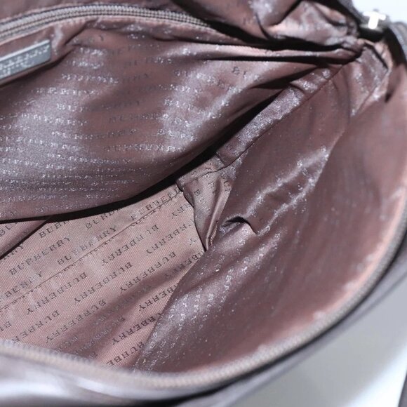 BURBERRY Nova Check Tote Bag PVC Black Auth th6087 - Picture 10 of 16